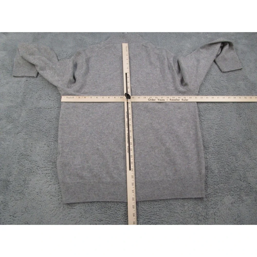 RLX Ralph Lauren Cashmere Raiders Quarter Zip Sweater Grey XL 785A54526005
